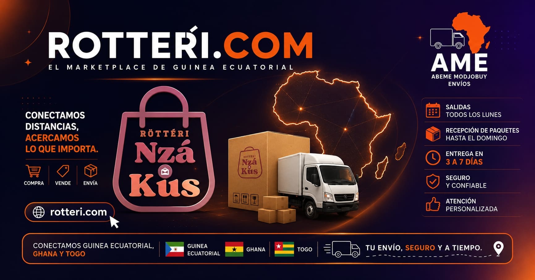 Jóvenes emprendedores en Ghana que ofrecen productos a Guinea Ecuatorial